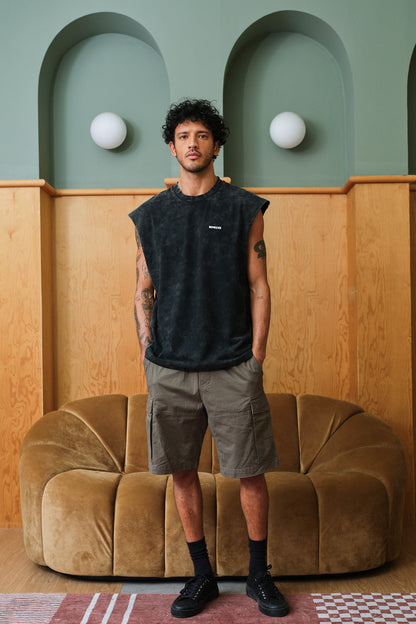 Jet Black Vest Tank